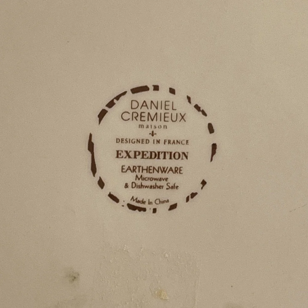 Daniel Cremieux Maison Earthenware Serving Bowl Expedition‎ 14